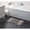 Gifi Aménagement Salle De Bain^Tapis salle de bain motif marron rayure blanc noir