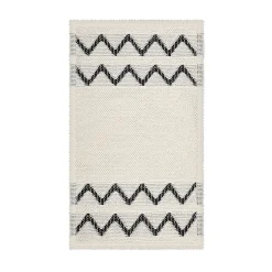 Gifi Aménagement Salle De Bain^Tapis tissé coton boucle beige 70x40cm