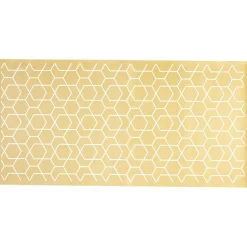 Gifi Nettoyage Et Entretien|Tapis vinyle beige décor géométrique 100x50 cm