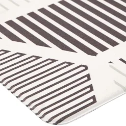 Gifi Nettoyage Et Entretien|Tapis vinyle confort imprimé noir et blanc 100x50cm