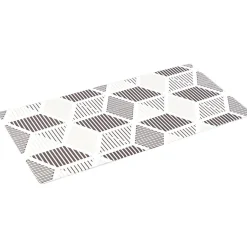 Gifi Nettoyage Et Entretien|Tapis vinyle confort imprimé noir et blanc 100x50cm