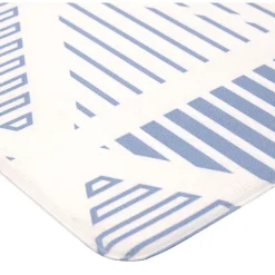 Gifi Nettoyage Et Entretien|Tapis vinyle confort imprimé bleu et blanc 100x50cm