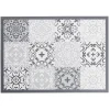 Gifi Nettoyage Et Entretien|Tapis vinyle imprimé carreau de ciment gris L.70 cm
