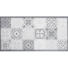 Gifi Nettoyage Et Entretien|Tapis vinyle imprimé carreau de ciment gris L.99 cm