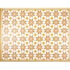 Gifi Nettoyage Et Entretien|Tapis vinyle motif carreau de ciment jaune et blanc 72x95cm