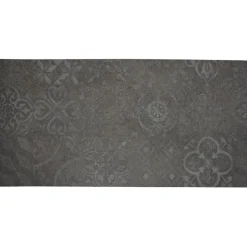 Gifi Nettoyage Et Entretien|Tapis vinyle noir motif carreau de ciment gris