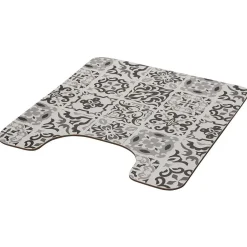 Gifi Aménagement Salle De Bain^Tapis WC pvc design carreau de ciment gris