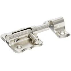 Gifi Quincaillerie^Targette à pêne rond en Acier nickelé - 30 mm