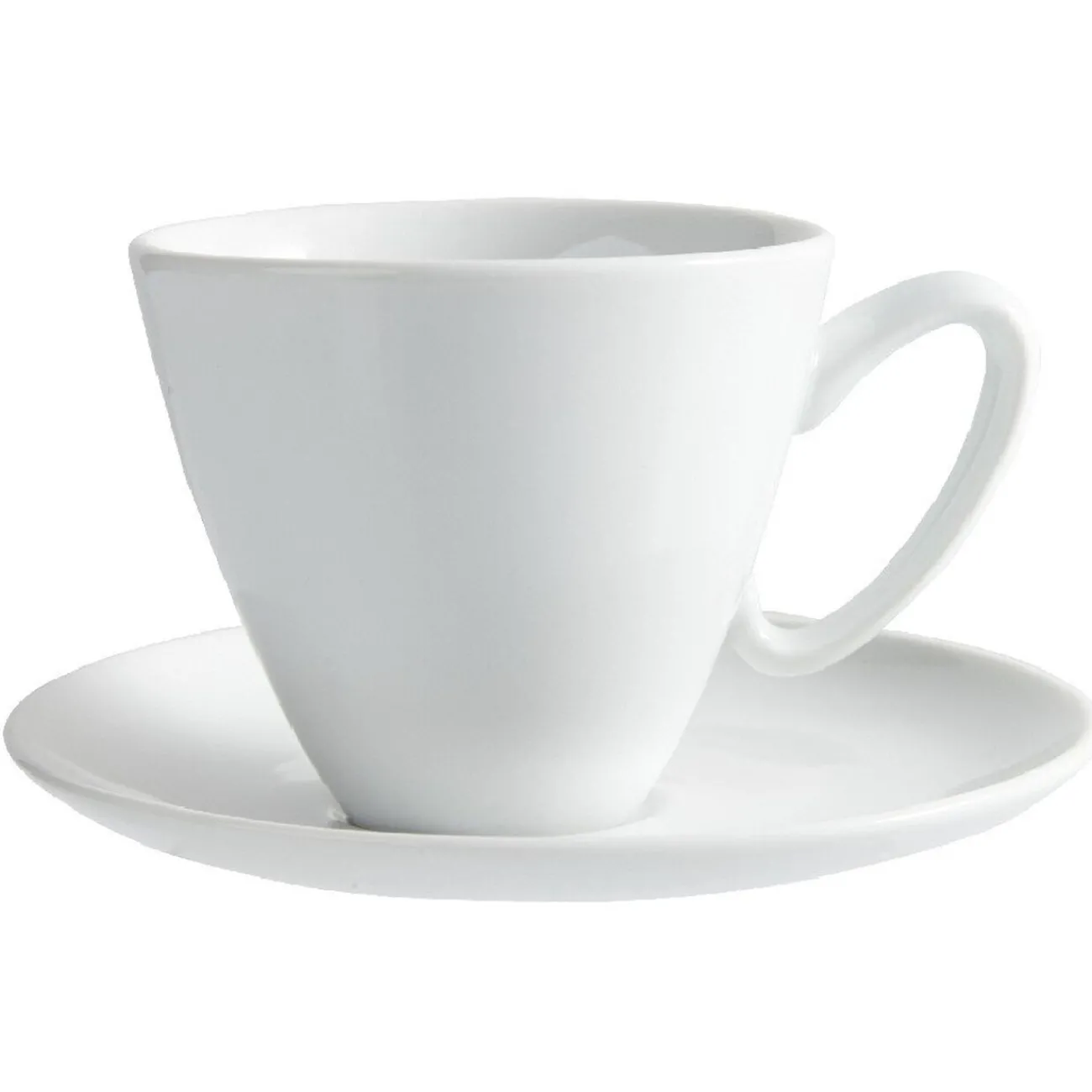 Gifi Tasse à café blanche avec sous tasse modèle slide