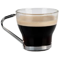 Gifi Tasse à café en verre et métal x 6