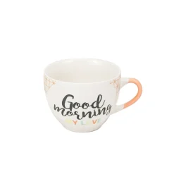 Gifi Tasse à café porcelaine avec inscription "Good Morning my Love" 22 cl