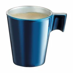 Gifi Tasse à expresso en verre trempé Luminarc flashy bleu pétrôle 8 cl