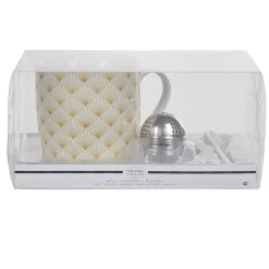 Gifi Tasse à thé avec infuseur, cuillère et plateau