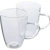 Gifi Tasse à thé transparente x2