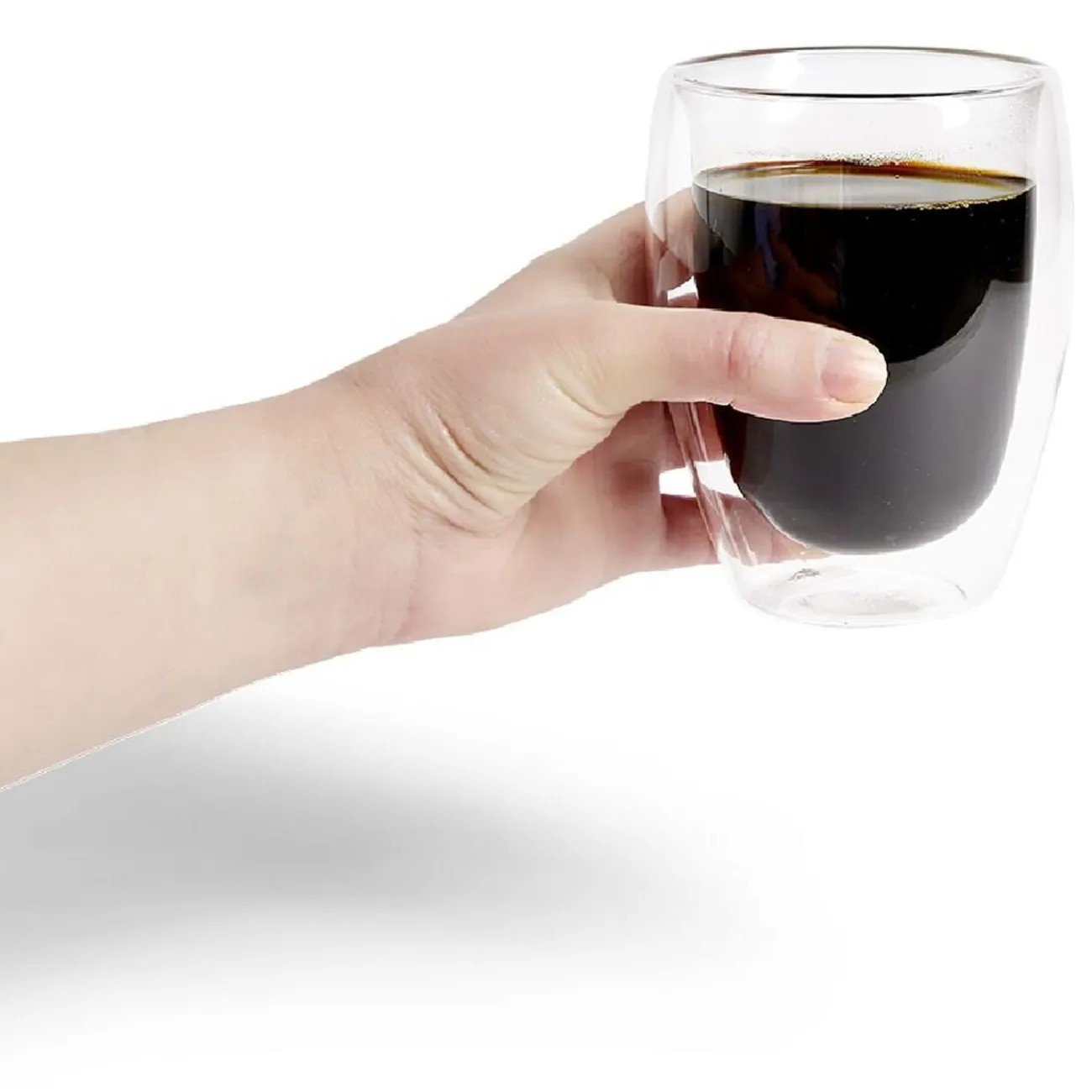 Gifi Tasse avec anse en verre double paroi 350ml