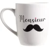Gifi Tasse en céramique Monsieur ou Madame H12 cm