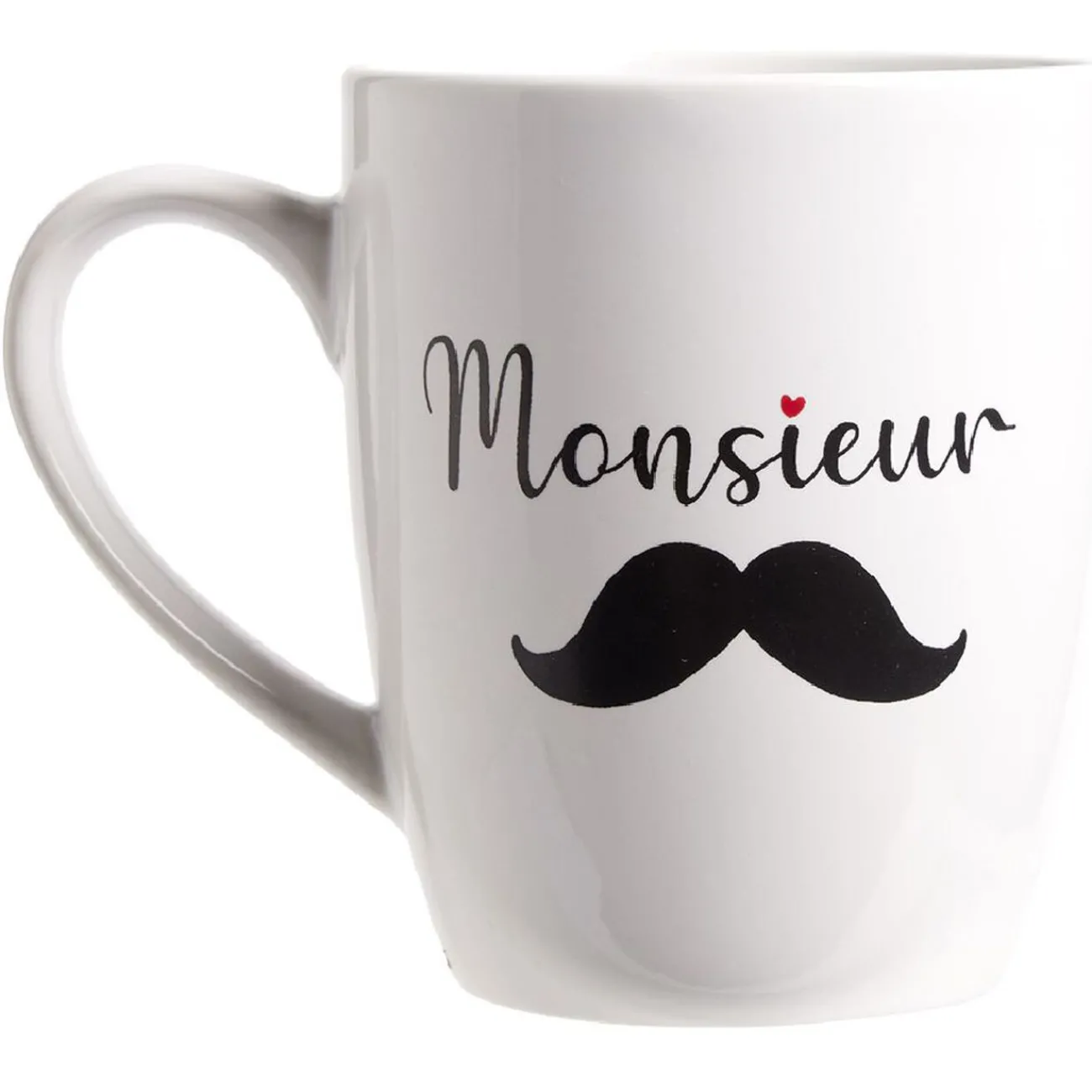 Gifi Tasse en céramique Monsieur ou Madame H12 cm