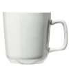 Gifi Tasse en grès carrée gris avec anse Ø9,4xH10cm 420ml