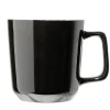 Gifi Tasse en grès carrée noir avec anse Ø9,4xH10cm 420ml