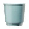 Gifi Tasse en grès carrée sans anse bleu 390ml Ø9,6xH8cm