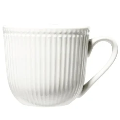 Gifi Tasse en porcelaine Colombe embossé blanc 250ml H8cm