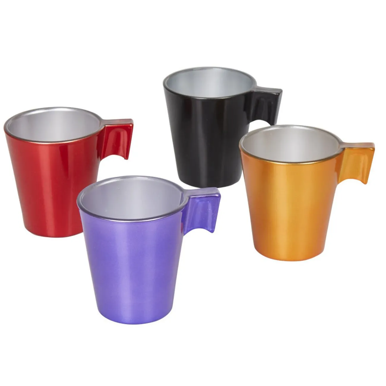 Gifi Tasse en verre métallisé Luminarc multicolore x4
