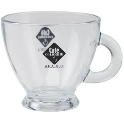Gifi Tasse en verre transparent design café 23 cl