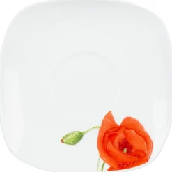 Gifi Tasse et sous tasse design coquelicot