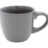 Gifi Tasse expresso en faïence gris uni 10 cl