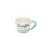 Gifi Tasse expresso porcelaine bleu inscription "Sunshine of my Life" 9 cl