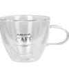 Gifi Tasse transparente double paroi design café