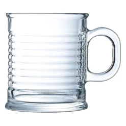 Gifi Tasse transparente en verre trempé design conserve Luminarc 25 cl