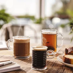 Gifi Tasse transparente en verre trempé design conserve Luminarc 25 cl