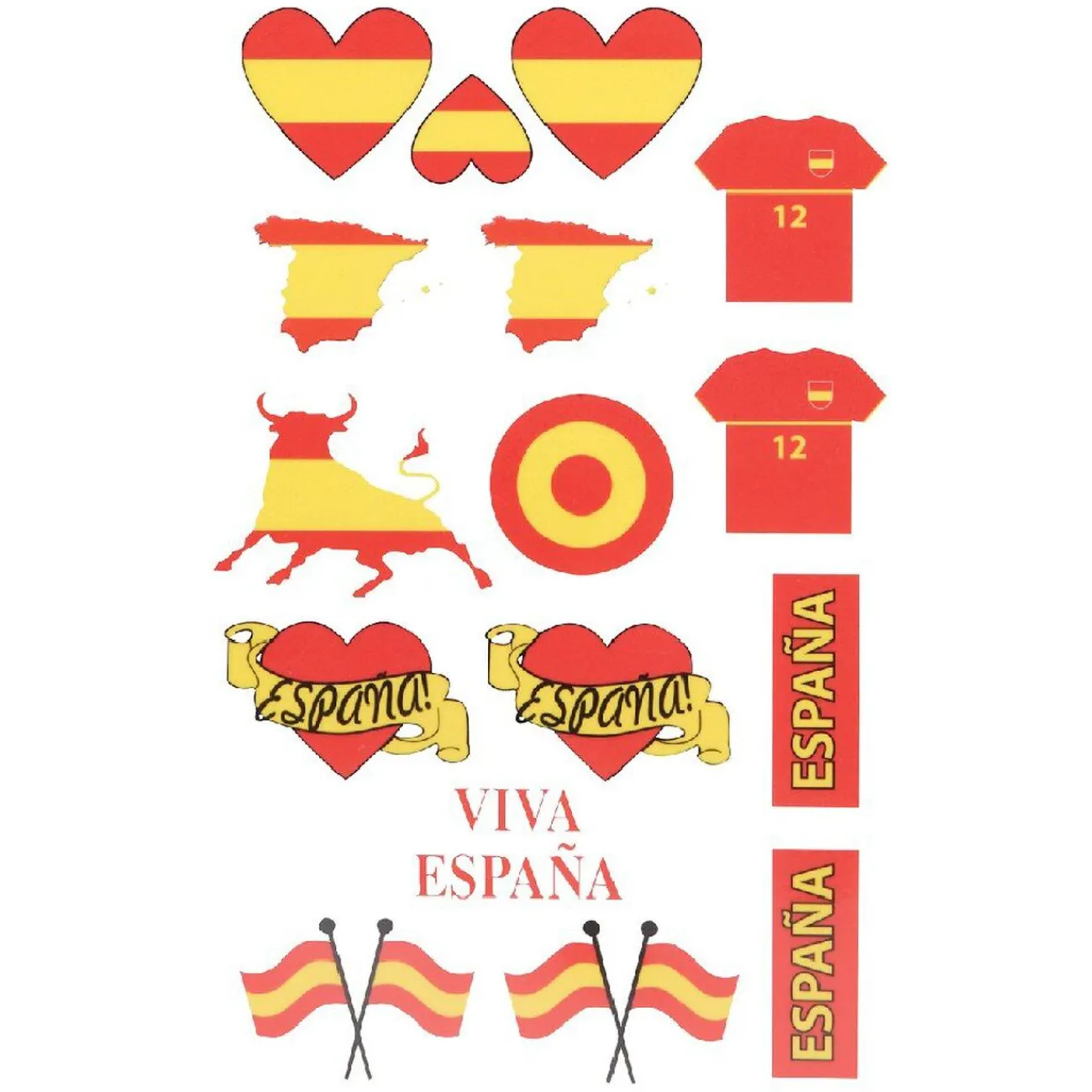 Gifi Beauté^Tatoo éphémère pour supporter Espagne