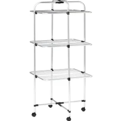 Gifi Entretien Du Linge|Étendoir à linge 3 niveaux séchoir tour 30m