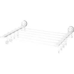 Gifi Entretien Du Linge|Étendoir mural séchoir à linge avec fixation à ventouse