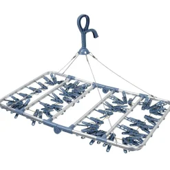 Gifi Entretien Du Linge|Étendoir séchoir à linge aluminium noir 46 pinces