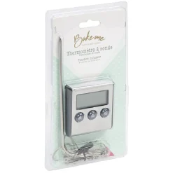 Gifi Thermomètre de cuisine à sonde avec minuteur