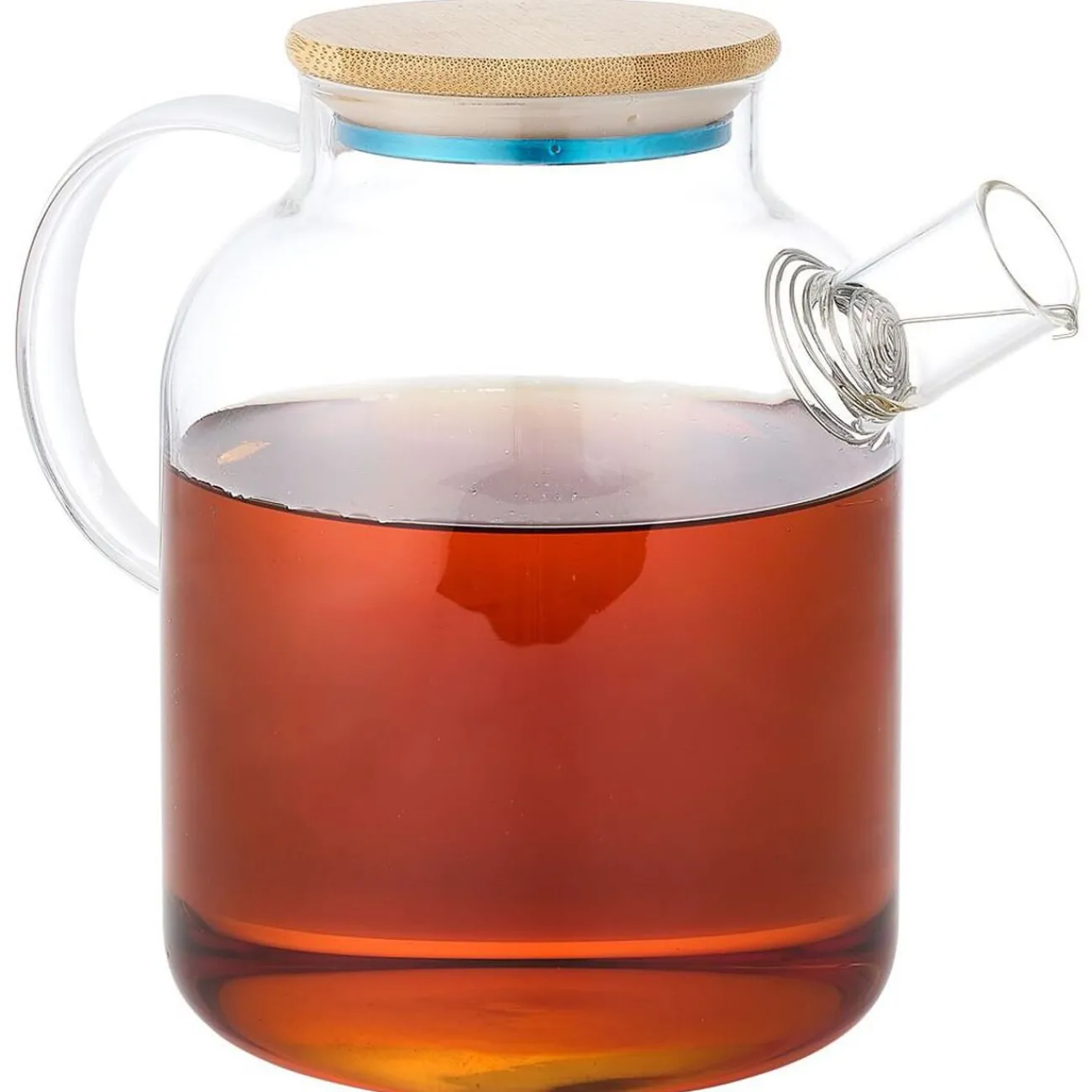 Gifi Théière en verre et bambou 1,6L