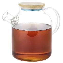 Gifi Théière en verre et bambou 1,6L