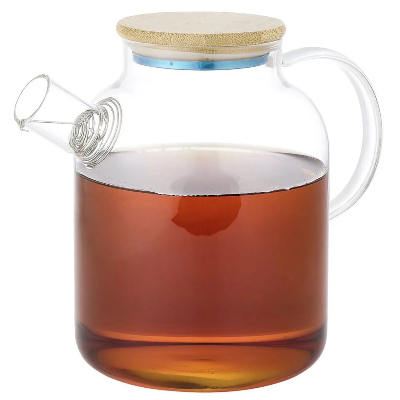 Gifi Théière en verre et bambou 1,6L