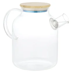 Gifi Théière en verre et bambou 1,6L