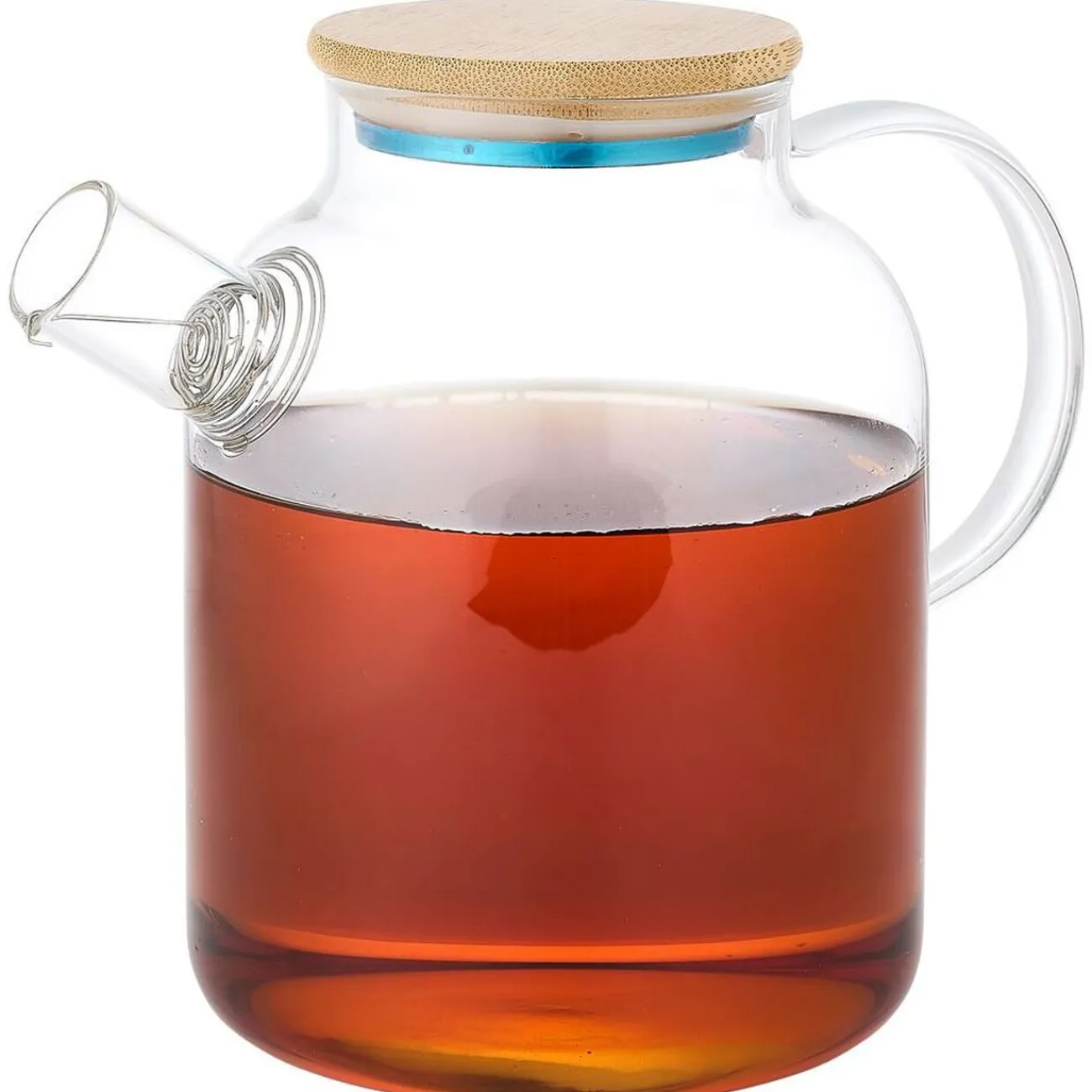 Gifi Théière en verre et bambou 1,6L
