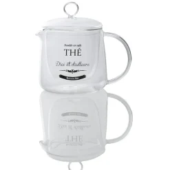 Gifi Théière en verre transparent