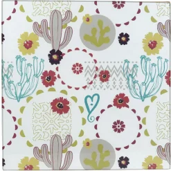 Gifi Tiroir toutes dosettes bambou motif cactus multicolore