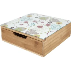 Gifi Tiroir toutes dosettes bambou motif cactus multicolore