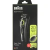 Gifi Beauté^Tondeuse à barbe Braun BT3221 sans fil 20 longueurs de coupe