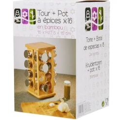 Gifi Tour avec 16 pots à épices