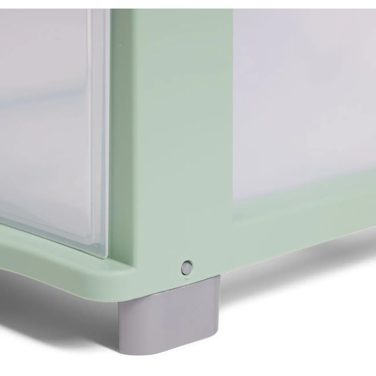 Gifi Rangement|Tour de rangement à 5 tiroirs plastique transparent 27x37x103cm