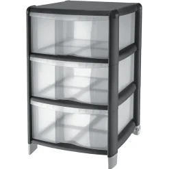 Gifi Rangement|Tour de rangement 3 tiroirs 20L